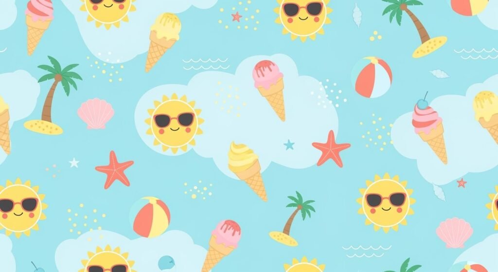 Cute summer background image 4