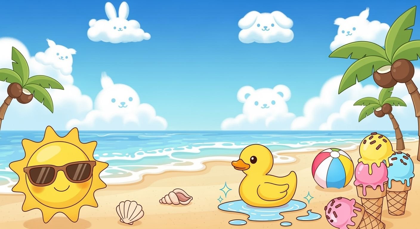 Cute summer background image