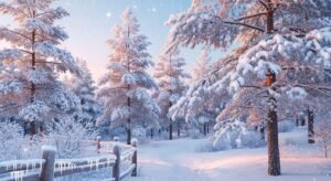 Cute winter background image 2