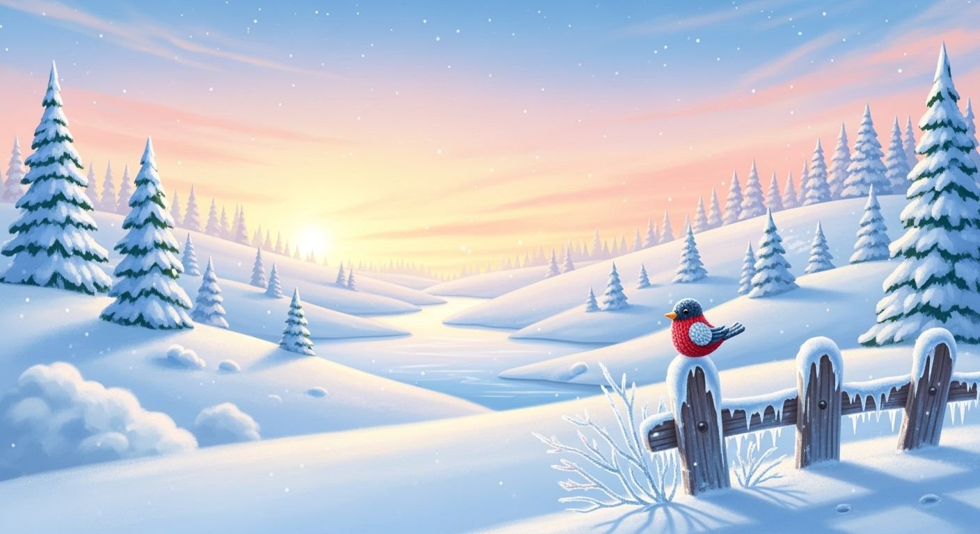 Cute winter background image 3