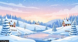 Cute winter background image 3