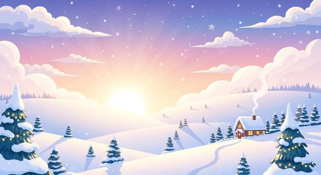 Cute winter background image 4