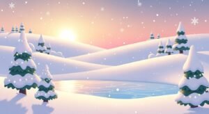 Cute winter background image 7