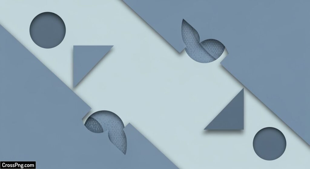 Cutout banner background image