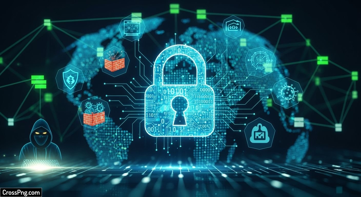 Cyber security background image