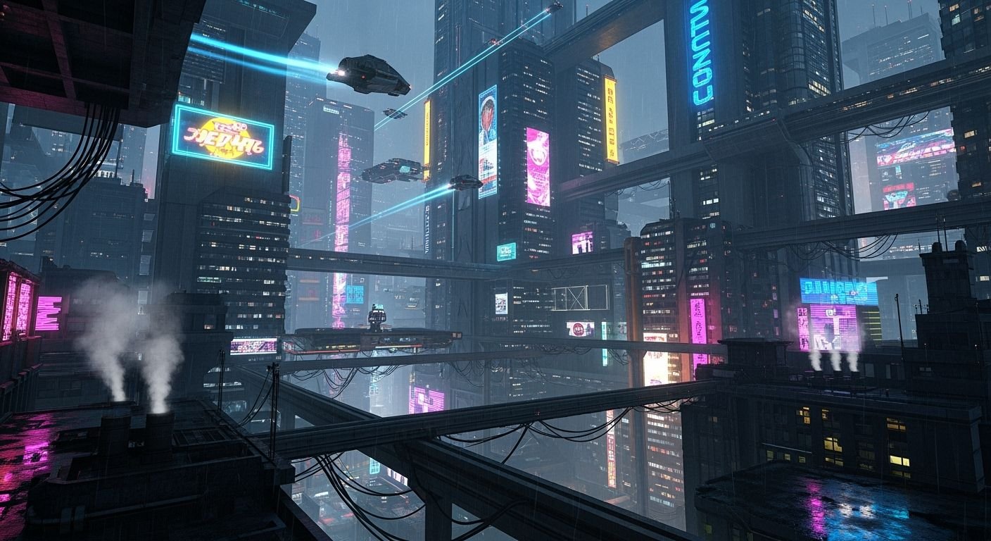 Cyberpunk background image 2