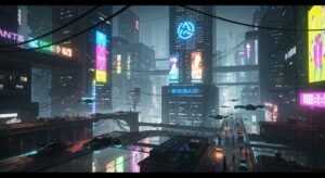 Cyberpunk background image 3