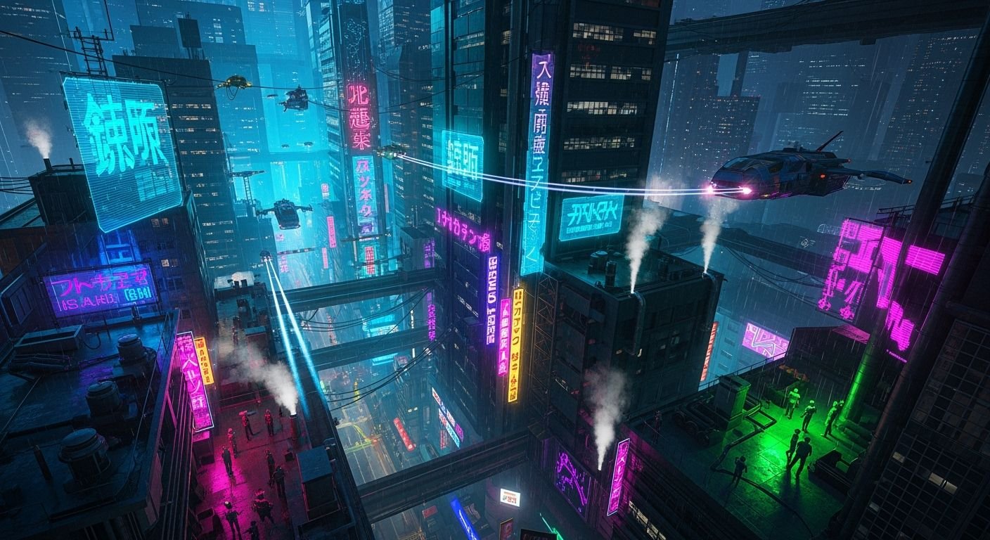 Cyberpunk background image 4