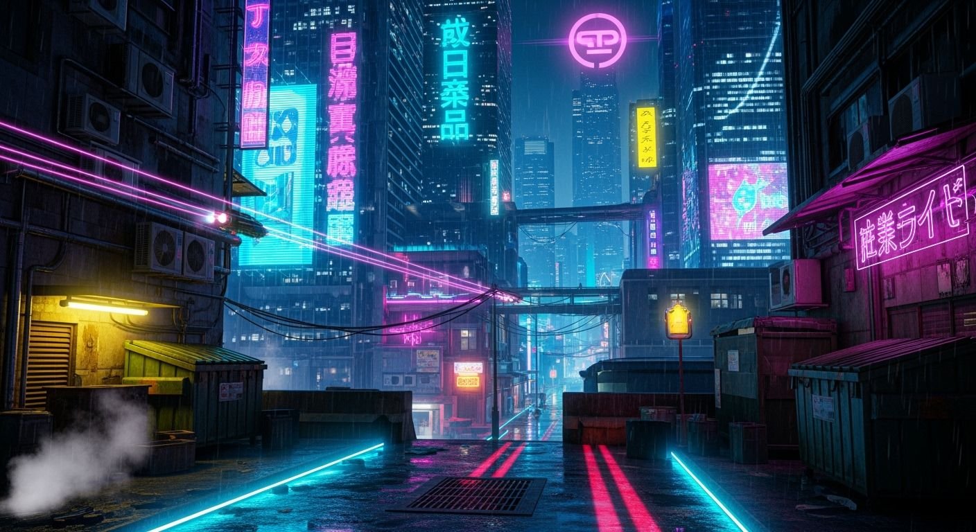 Cyberpunk background image 6