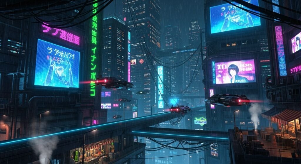 Cyberpunk background image 8
