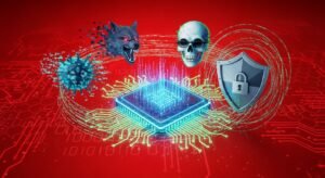 Cybersecurity red background image 3
