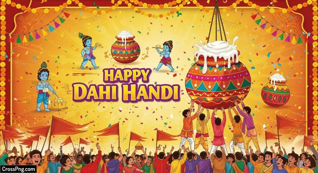 Dahi handi banner background image 2