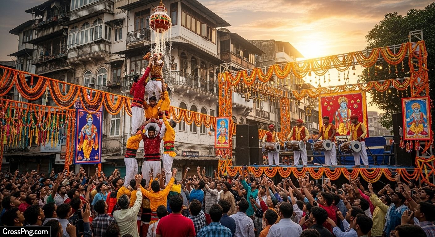 Dahihandi background image