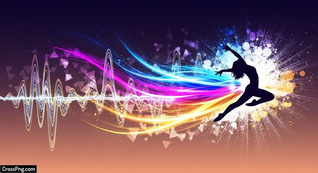 Dance class poster background image