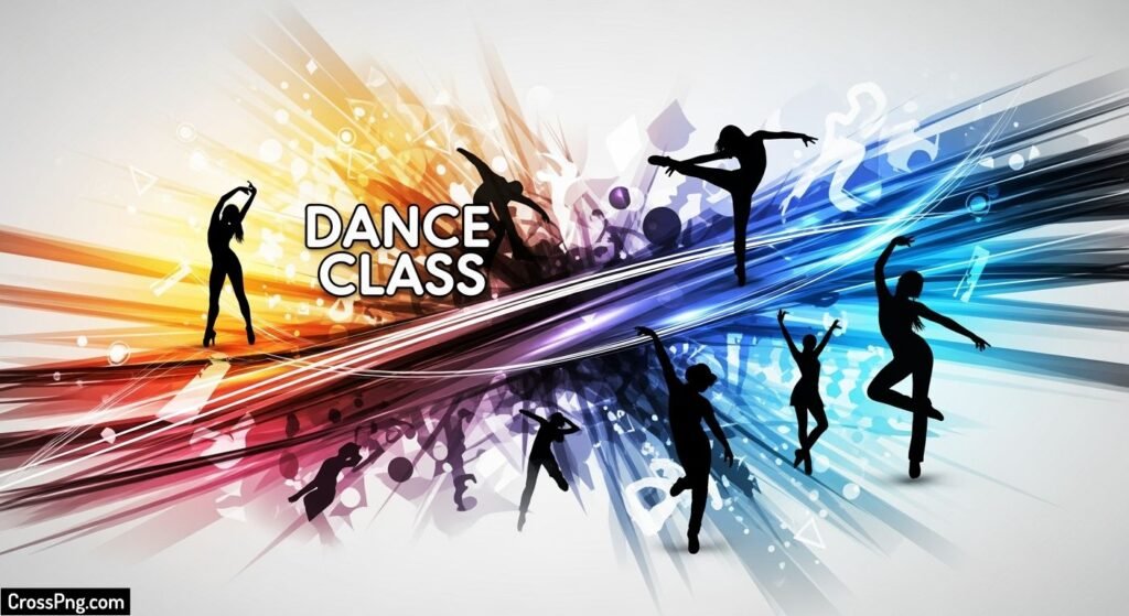 Dance class poster background image