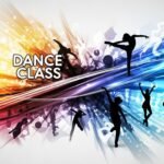 Dance class poster background image