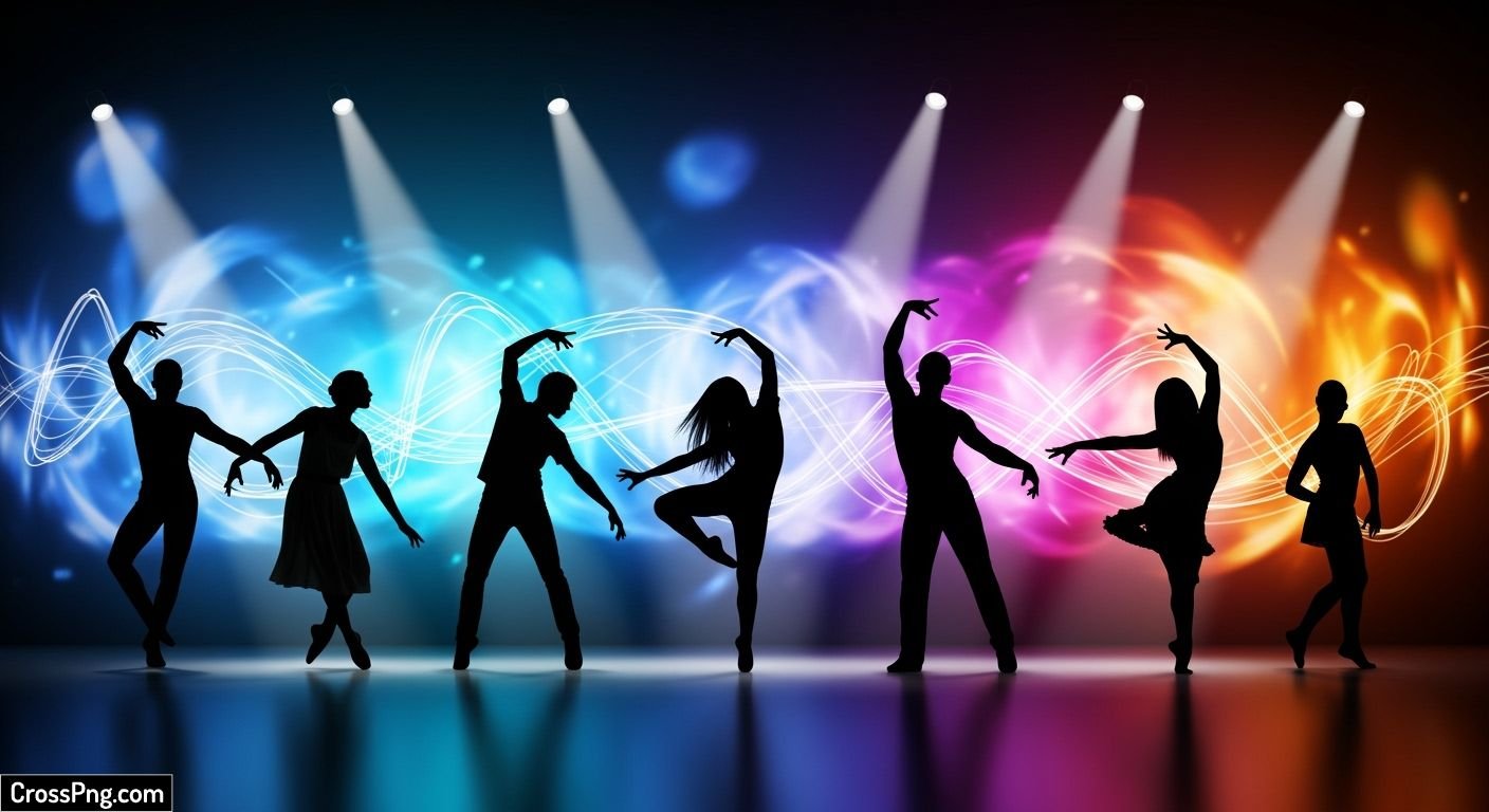 Dance class poster background image 2