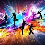 Dance poster background image