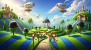 Dandys world background image
