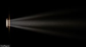 Dark background with light image