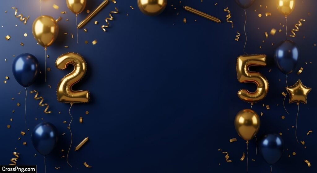 Dark blue birthday background image 2