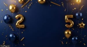 Dark blue birthday background image 2