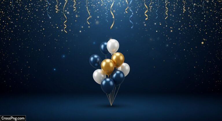Dark blue birthday background image