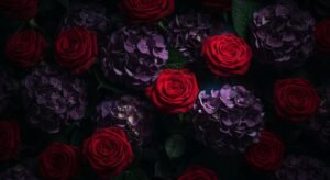 Dark floral background image 4