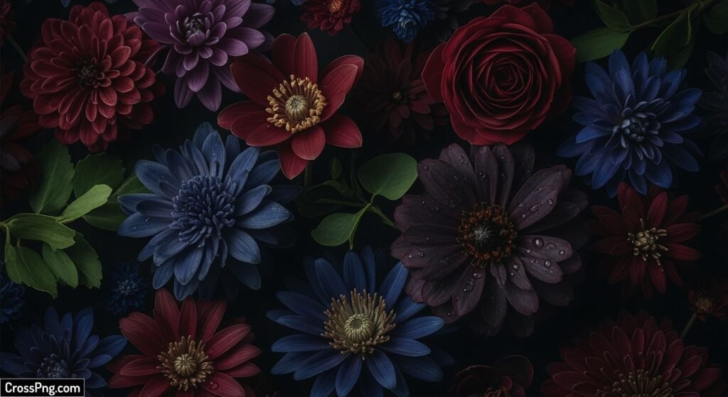Dark flower background image