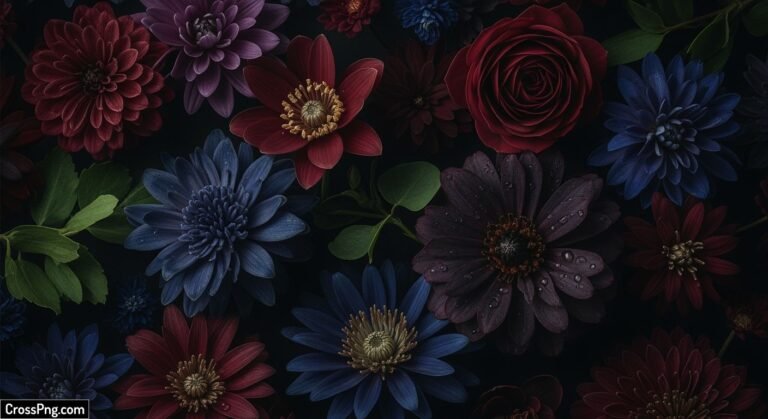 Dark flower background image