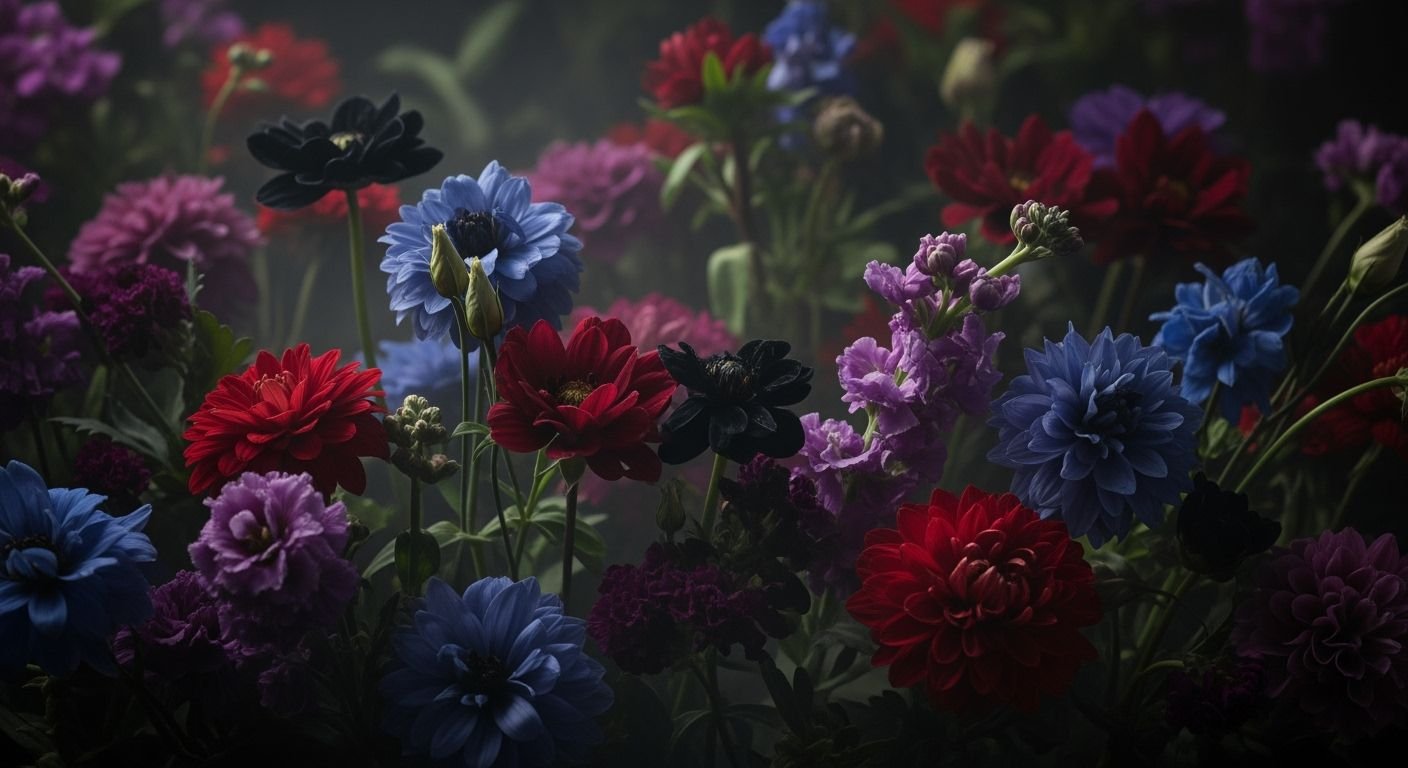 Dark flower background image 2