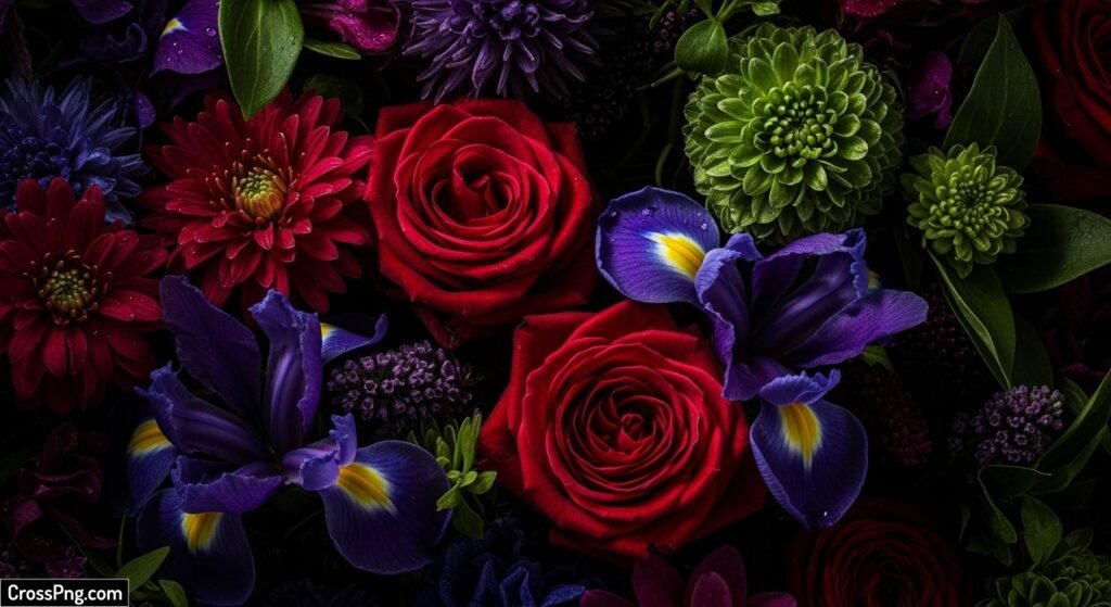 Dark flower background image 3