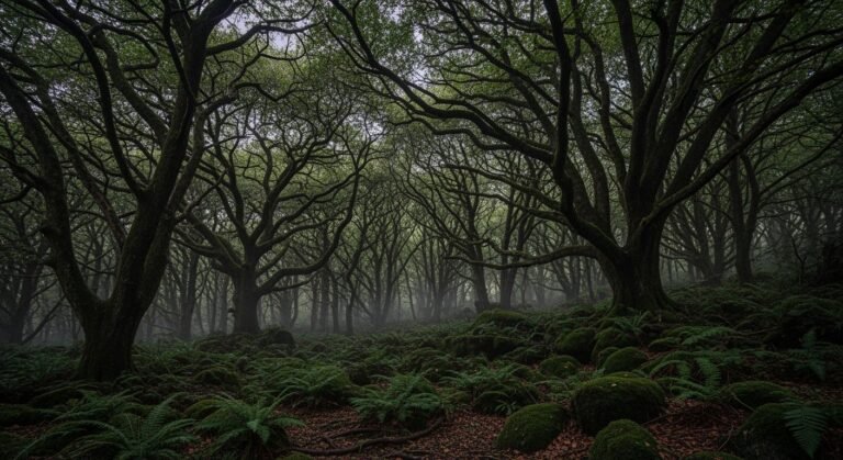 Dark forest background image 4