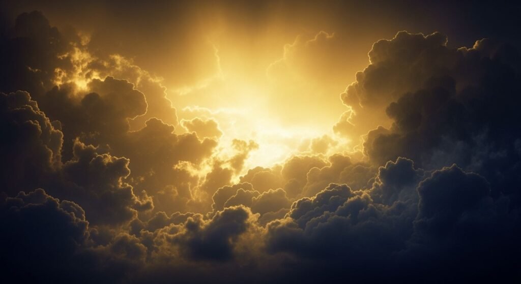 Dark gold clouds background image 3