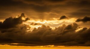 Dark gold clouds background image 4