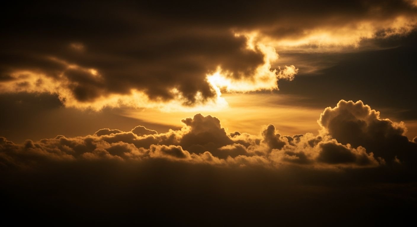 Dark gold clouds background image
