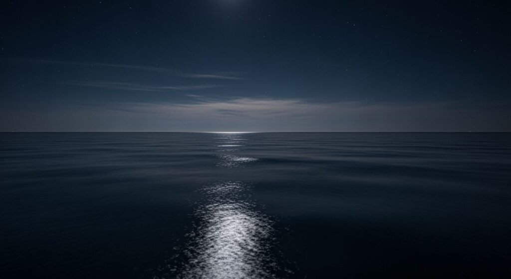 Dark ocean background gif 4k calm image