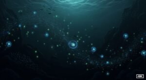 Dark ocean background gif 4k image