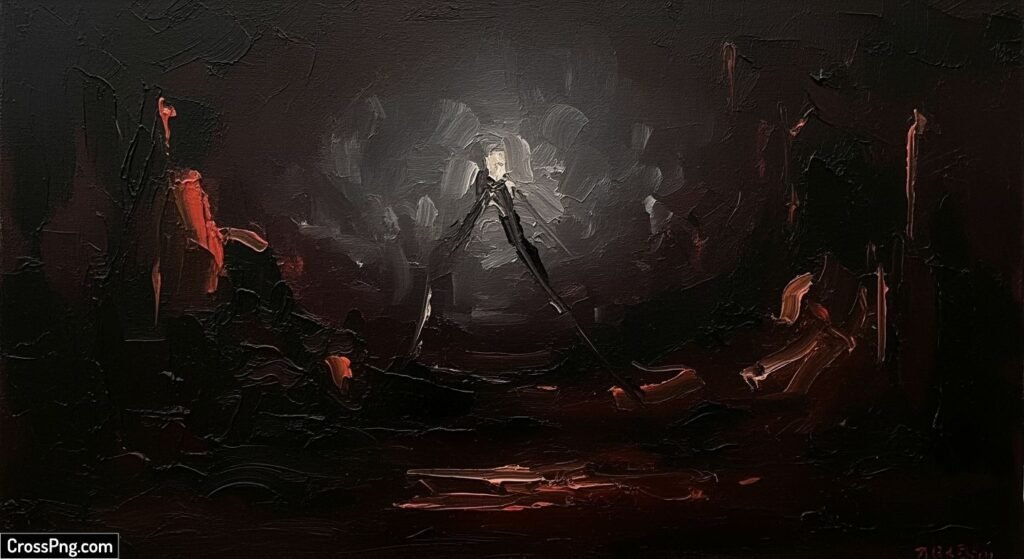 Dark oil painting background image 3