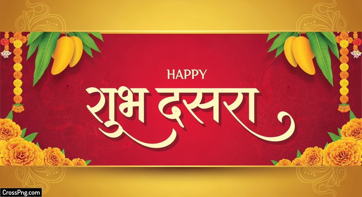 Dasara banner background in marathi image 2