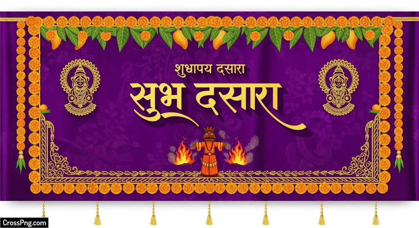 Dasara banner background in marathi image