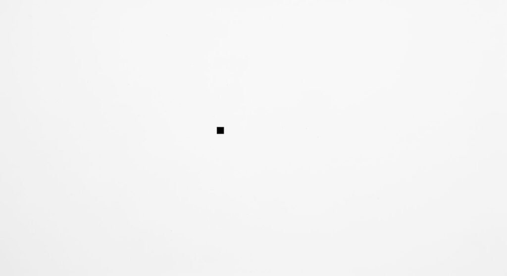 Dead pixel on white background image