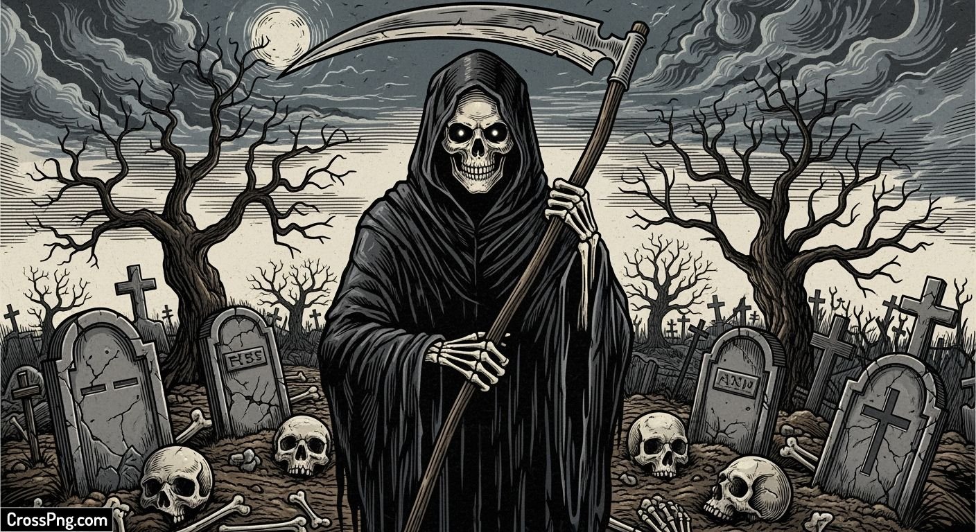 Death poster background image
