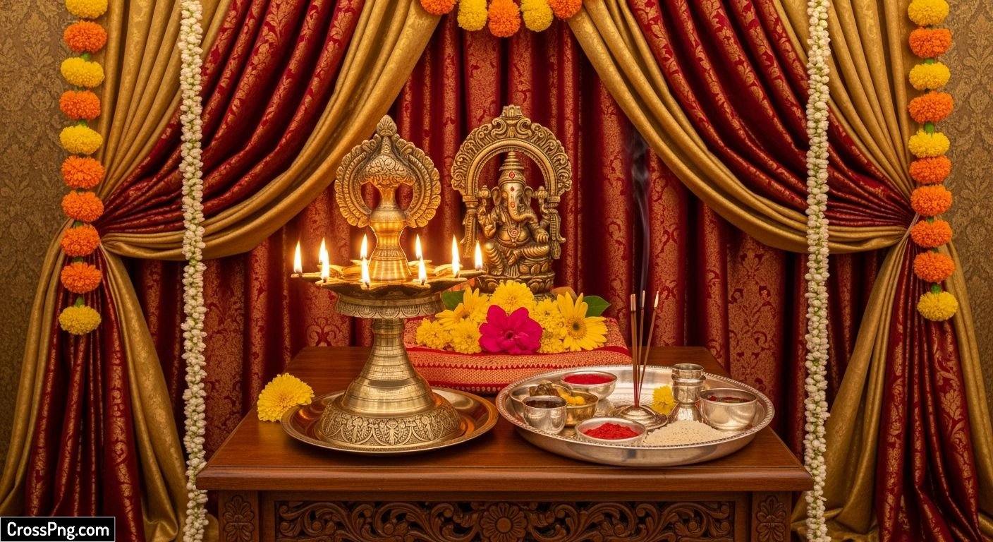 Design puja background image