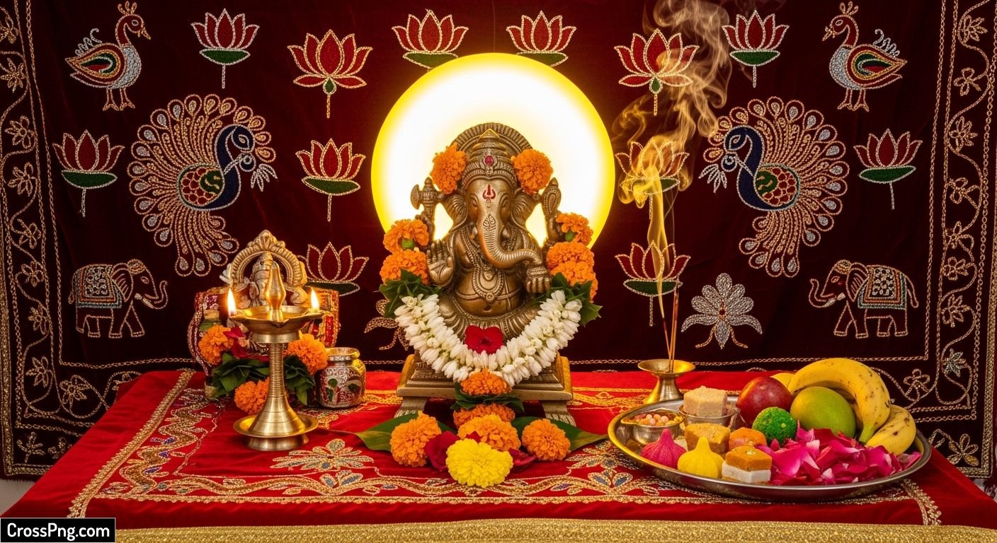 Design puja background image