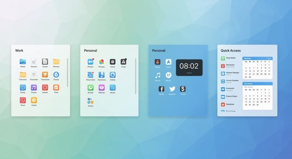 Desktop background organizer image