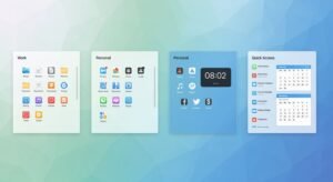Desktop background organizer image