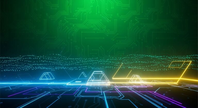 Digital green background image 2