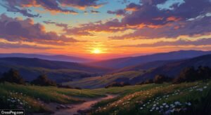 Digital oil painting background hd image