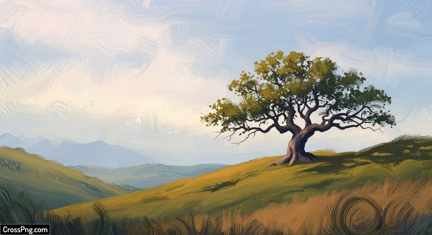 Digital oil painting background image